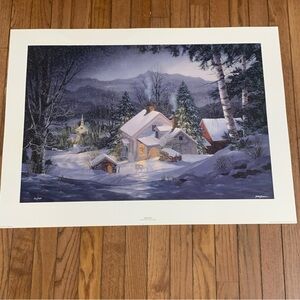 Supper time by Fred Swan Landscape 30” W 22” L Signed And Numbered 911/1050